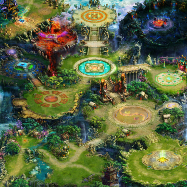 地图 8BOSS封魔镇